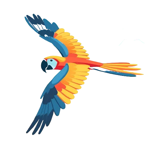 ilustración de una guacamaya